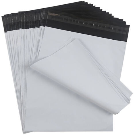 100 sacs d'expédition pour vêtements (boutique en ligne) - 250 x 350 mm - Très résistants - Autocollants - Imperméables