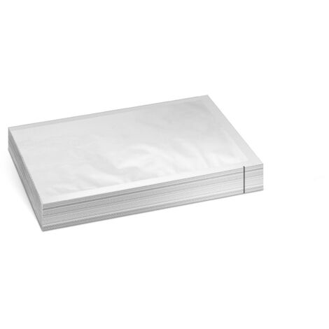 100 Sacs Sous Vide Alimentaire Conservation Congélation Cuisson Gaufré 20x30cm - Argent