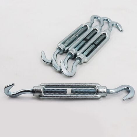 100 Seilspanner für Wildzaun Fostzaun Spannschloss Drahtspanner 2 Haken