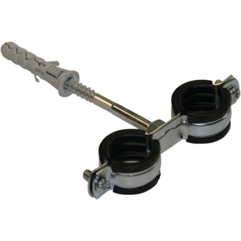 100 St. DoppelRohrschellen 1/2" Rohrschellen Befestigungsschellen Schellen