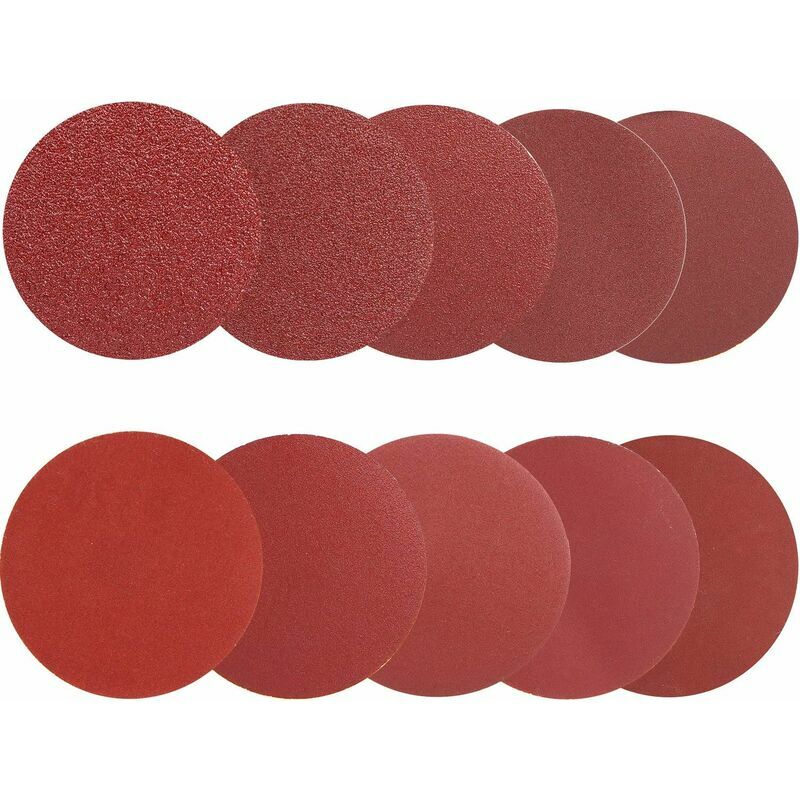 100 Stück 125 mm Schleifscheibe, Schleifscheibe, 180/240/320/400/600/800/1000/1200/1500/2000 Schleifpapier (10 Scheiben pro Körnung) | 07634066001409 100 Stück 125 mm Schleifscheibe, Schleifscheibe, 180/240/320/400/600/800/1000/1200/1500/2000 Schleifpapier (10 Scheiben pro Körnung) | 07634066001409