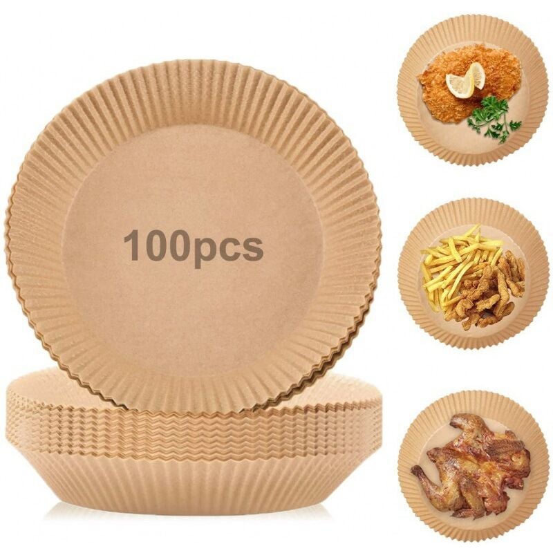 100 Stück Einweg-Papiereinlagen, Luftfritteusen-Küchenpapier, Antihaft-Luftfritteusen-Einlagen, Luftfritteusen-Backpapier | 06193327166024 100 Stück Einweg-Papiereinlagen, Luftfritteusen-Küchenpapier, Antihaft-Luftfritteusen-Einlagen, Luftfritteusen-Backpapier | 06193327166024