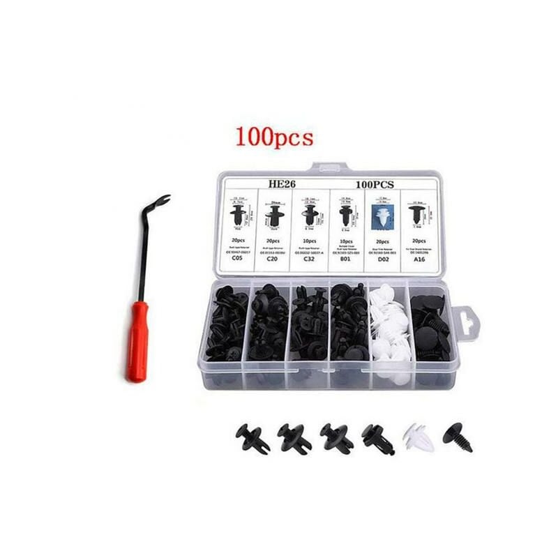 100 stücke 6 Größe Mixed Auto Fastener Clip Pin Rivet Fastener Kit Stoßstange Tür Trim Körper Push Retainer Panel Retainer auto | 04537365735354 100 stücke 6 Größe Mixed Auto Fastener Clip Pin Rivet Fastener Kit Stoßstange Tür Trim Körper Push Retainer Panel Retainer auto | 04537365735354
