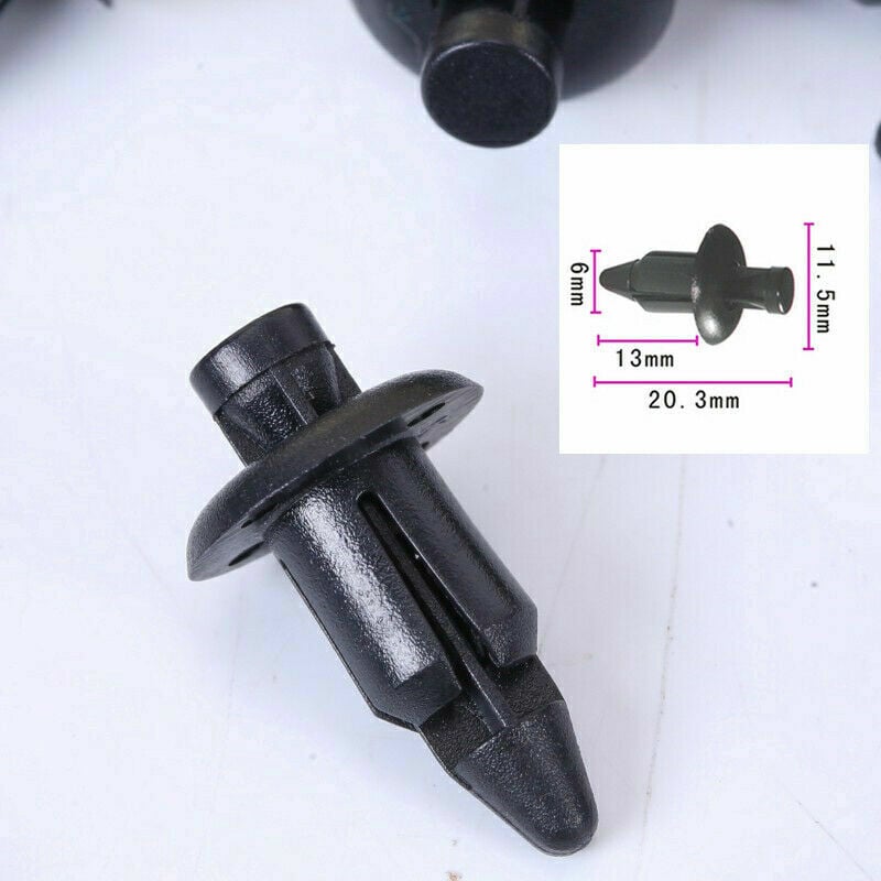100 stücke Auto 6mm Schwarz Panel Niet Befestigungen Push-Pin Clips Kit Kunststoff Für Suzuki gsxr Innen Zubehör Auto cilps | 04537365726734