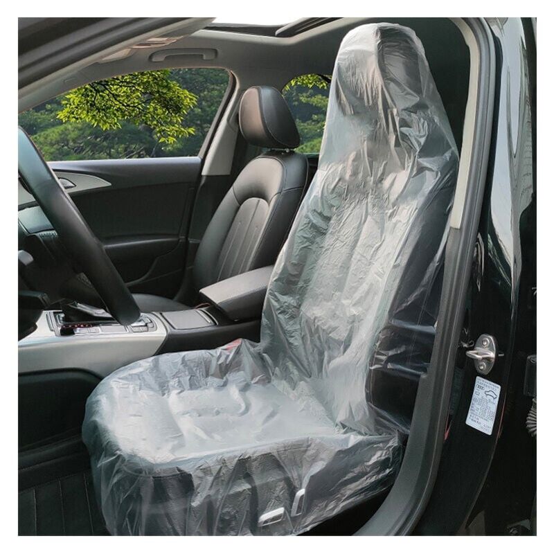 Image of Ymyny - 100 Stück Einweg-Autositzbezüge, ultradicker Sitzschutz aus Kunststoff, 25 g