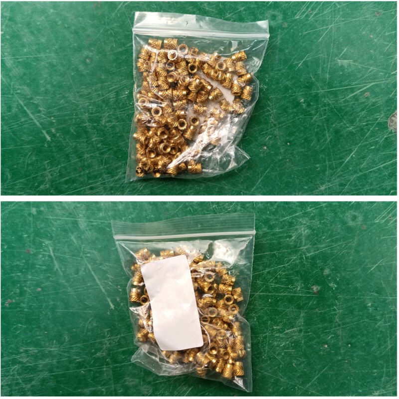 Image of Tlily - 100 Stück Gewinde Rändelmuttern aus Messing mit Gewinde für 3D-Drucker