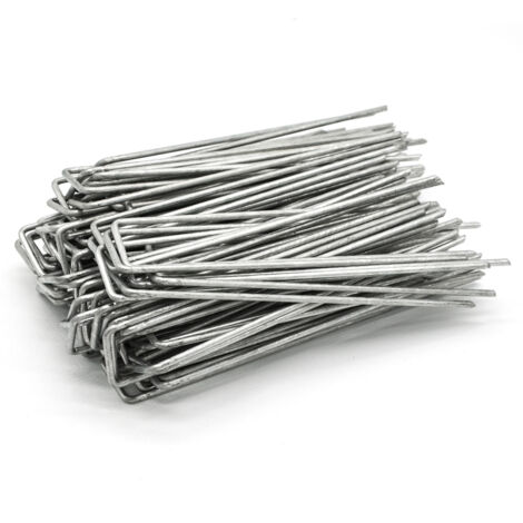 100 Stück Ø3,2mm Erdanker 150x30mm Befestigungsanker Stahl Erdnägel Bodenanker