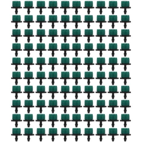 100 Stück 360° verstellbare Bewässerungssprinkler – 1/4-Zoll-Emitter für Tropfbewässerungssysteme