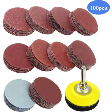100 Stück 50 mm Schleifscheiben, Schleifscheiben, Körnung zum Schleifen, Fräsen und Gravieren