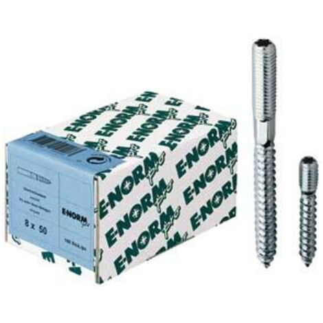 100 Stück E-NORMpro Stockschrauben ST galZn ISR 15 M6 x 80 HP