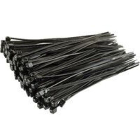 100 Stück Kabelbinder, Schwarz, 150 mm x 3,6 mm, Kabelbinder aus hochwertigem Kunststoff