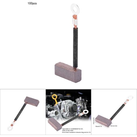 100 Stück Kohlebürsten für Gleichstrom-Wasserpumpenmotor J460 Ersatzteile
