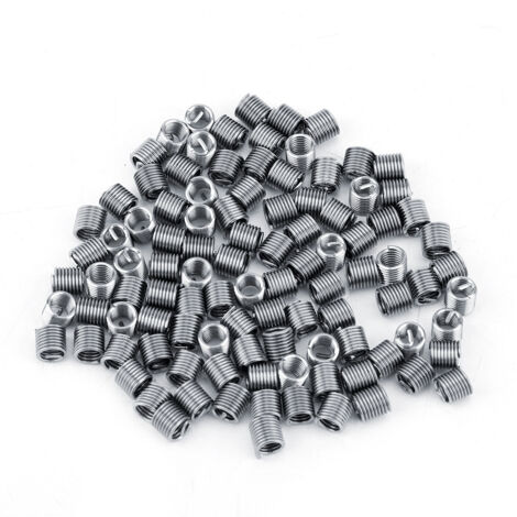 100 Stück M40,72D Gewindeeinsätze aus Edelstahl 304 mit spiralförmiger Gewindelänge zur Reparatur und Verstärkung von Schrauben.