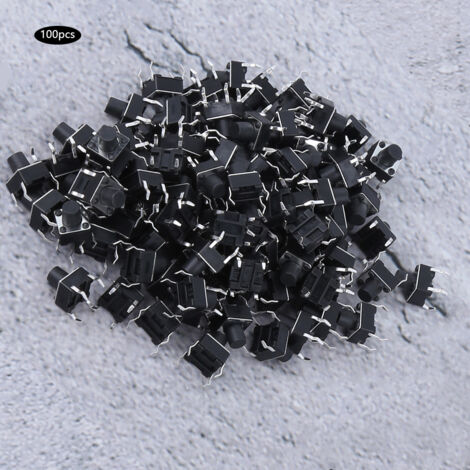 100 Stück Mini-Mikro-Berührungsschalter 6x6x7mm für elektronisches Zubehör