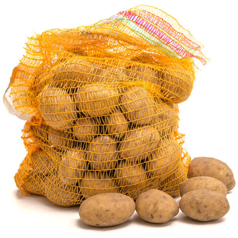 100 Stück Raschelsäcke 31cm x 50cm Kartoffelsack Gemüsesack Zwiebelsack Sack