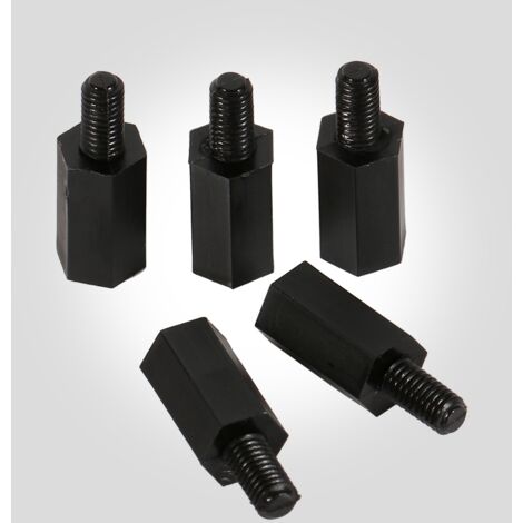 100 Stück Rundkopfschrauben M2, M3, M4, Nylon-Sechskantmuttern, Gewindedistanzstücke (männlich und weiblich)