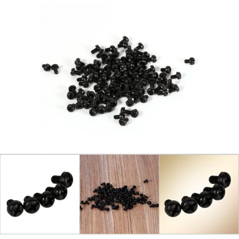 100 Stück Rundkopfschrauben M2, M3, M4, Nylon-Sechskantmuttern, Gewindedistanzstücke (männlich und weiblich)