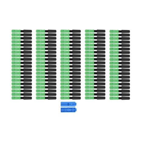 100 Stück SC/APC Quick Clip Glasfaserverbinder, gerader Verbindungsadapter für die Installation
