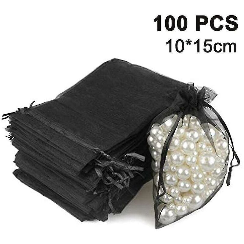 100 Stück schiere Kordelzug Schmuckbeutel Hochzeit Party Weihnachten – 10 x 15 cm weiß | 09416917815308 100 Stück schiere Kordelzug Schmuckbeutel Hochzeit Party Weihnachten – 10 x 15 cm weiß | 09416917815308