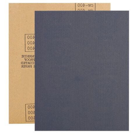 100 Stück Schleifpapier, Schleifblätter, Zubehör, Schleifwerkzeugmaterial, wasserfest, Körnung P400, braun, für Nass- und Trockenschleifen, Schleifpapier