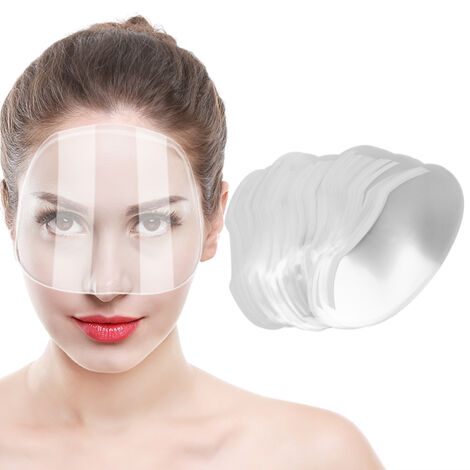 100 Stück Schutzmasken für Gesicht und Augen für den Einsatz im Haarfärbe- und Haarspraysalon