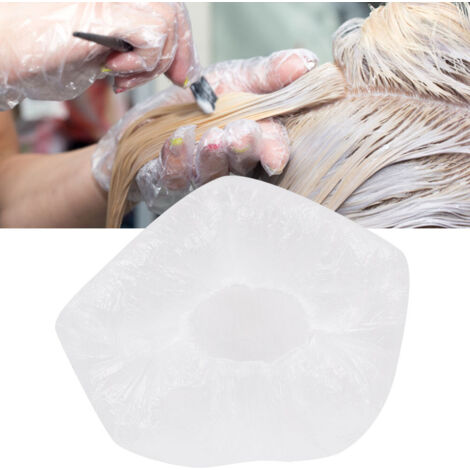 100 Stück transparente, wasserdichte Einweg-Duschstöpsel für Friseursalons, Hotels und Spas – Hygienischer Schutz