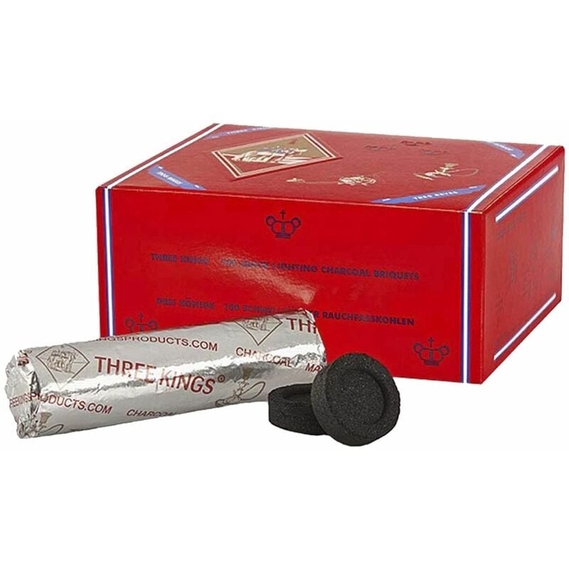 100 Tablettes de charbon 33 mm pour encens en grains