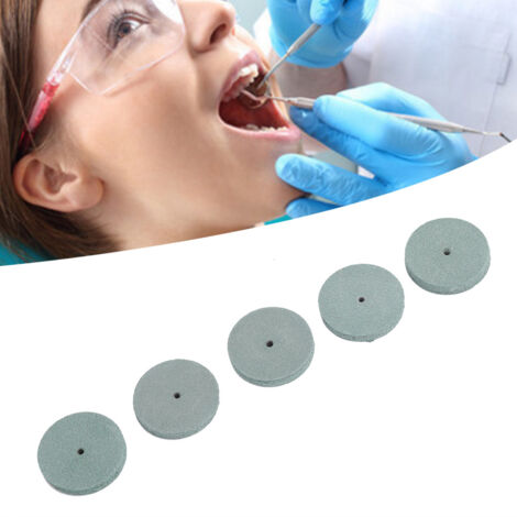 100-teiliges Set aus Gummipolierscheiben für Metall, zahnärztliche Bohrer und Minibohrer, grünes Zubehör für Zahnärzte