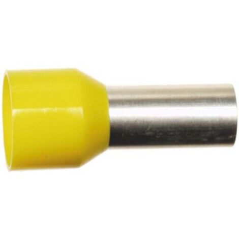 100 tetes de cable 25mm2 Jaune
