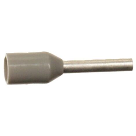 100 tetes de cable 4mm2 a sertir Gris