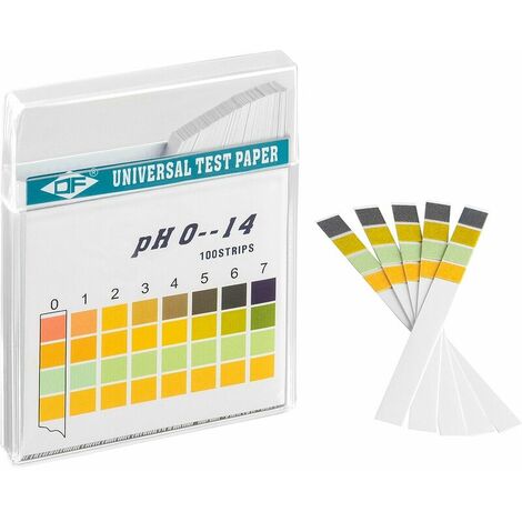 100 tiras reactivas de pH, papel de prueba de tornasol, rango de medición 0-14, papel indicador universal, prueba de acidez para acuarios, agua potable——Adélala