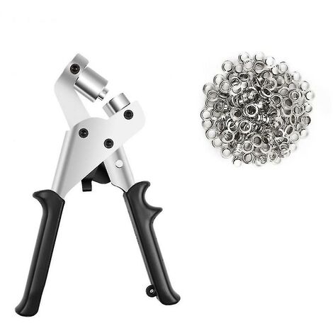 100 Tüllen-Set, Tüllen-Setzwerkzeug, Metall-Ösen-Set, DIY-Projekt