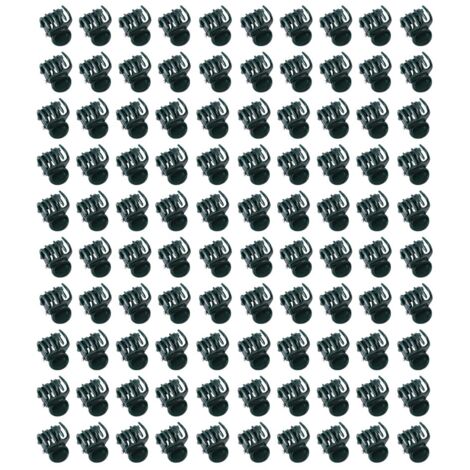 100 Uds Mini estacas de flores de plástico herramientas de jardinería Clips para tallos cultivo Vertical orquídea