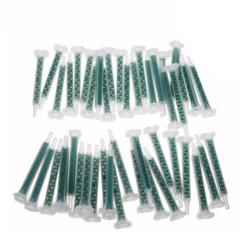 100 ugelli per miscelazione resina epossidica, punta in plastica, tubo miscelatore, colla bicomponente per pistola per cartucce di colla AB
