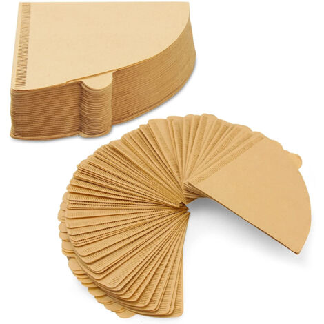 100 V60 Kegel-Kaffeefilter aus Papier – Natürliche Filter für Kaffeemaschinen – Einwegfilter Nr. 2