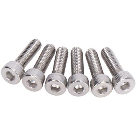 100 Vis à tête hexagonale creuse M4x0.7mm en acier galvanisé, Kit de 100 pièces pour fixation industrielle