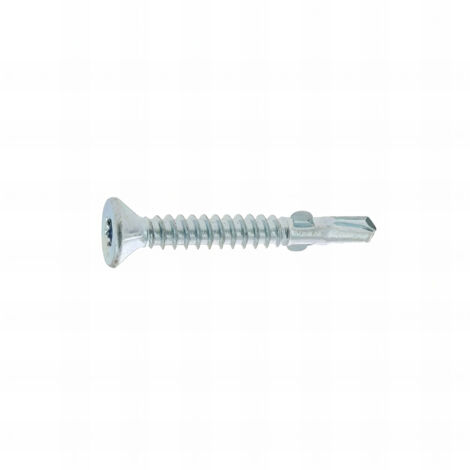 100 vis autoperceuses acier Ailettes tête fraisée Torx - diamètre 6,3 mm - Longueur 80 mm mm - Diamètre 6.3 mm