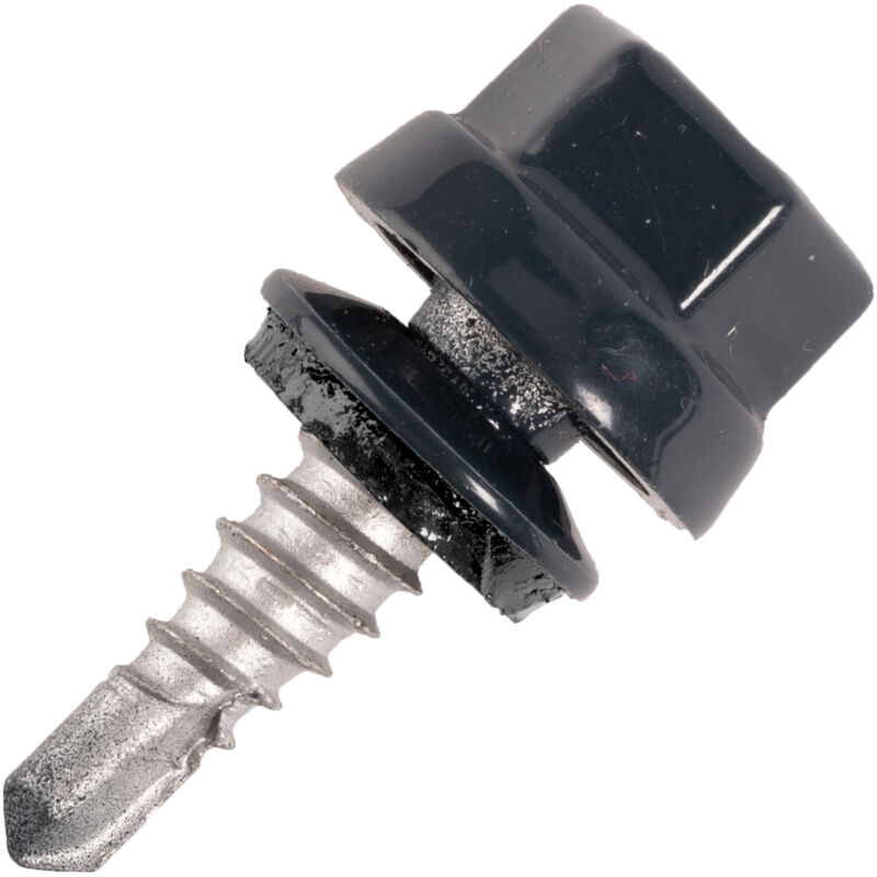 100 Vis bac acier - couturage - TH10-4.8x25mm RAL7016 - SCELL-IT - ZTCR-48025-7016