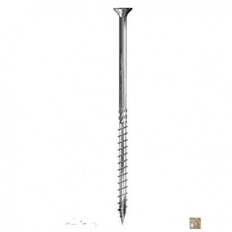 100 Vis Bois 6x160 TORX T30 Zinguée Pointe Anti-Fendage type Rocket