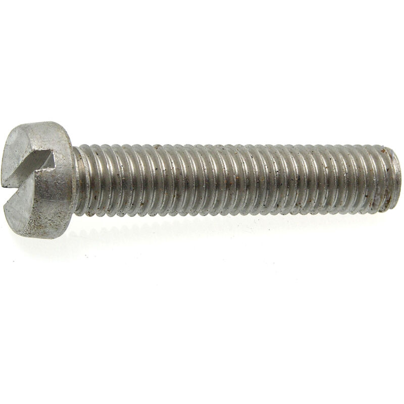 100 Vis métaux tête cylindrique fendue DIN84 A2 diamètre 5 mm - Longueur 30 mm