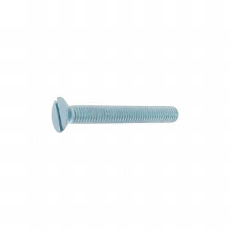 100 Vis métaux tête fraisée fendue DIN963 acier zingués blanc - diamètre 12 mm - Longueur 35 mm mm