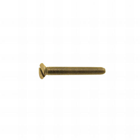 100 vis métaux tête fraisée fendue DIN963 laiton - 8.0 x 20 mm