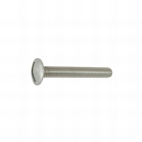 100 Vis poêlier à tête bombée large inox A2 diamètre 5,0 mm - Longueur 16 mm mm - Diamètre 5 mm