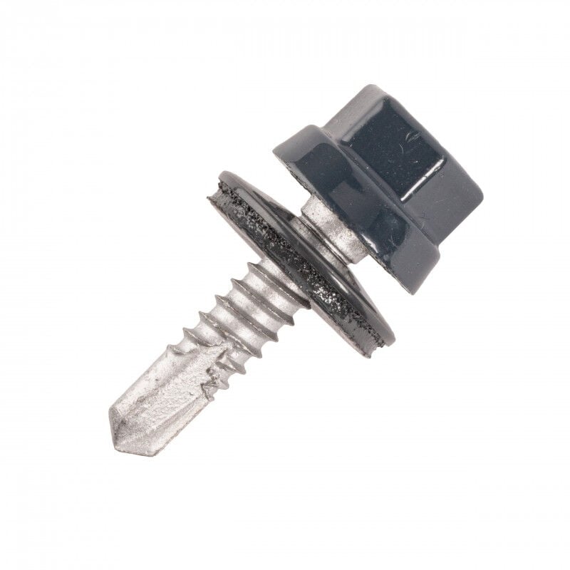 Vis bac acier Scell-it Plage métal zed - Ø6.3 x 25 mm - TH12 - Gris clair RAL7035 - Sachet de 100 - ZTZR-63025-7035