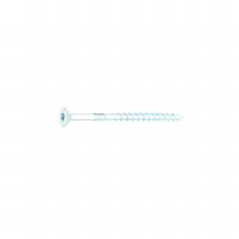 100 Vis Vking tête fraisée Torx zingués blanc - Diamètre 6 mm - Diamètre 6 mm
