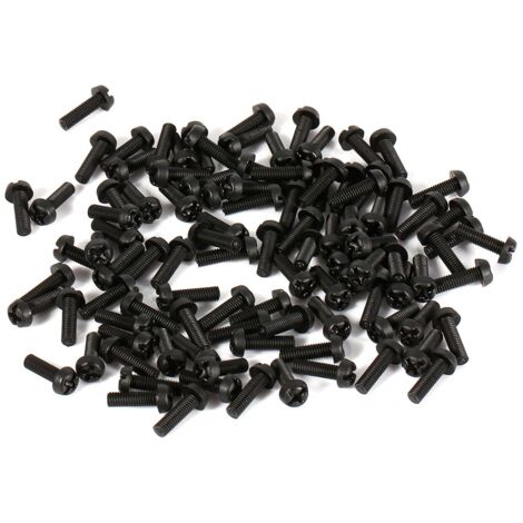 100 viti esagonali a testa tonda in nylon M2 M3 M4, distanziali e dadi.