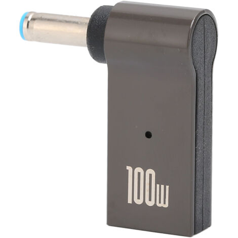 100-W-5-A-USB-C-PD-Adapter für HP-Laptops, 4,5 x 3,0 mm Aluminium-Stecker/Buchse Typ-C-Konverter