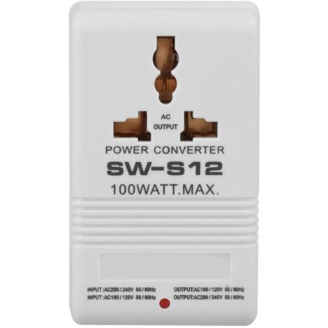 100 W Reise-Stromrichter-Adapter, 10 V/120 V auf 220 V/240 V, Step-Up- und Step-Down-Spannungswandler-Transformator (CN-Standardstecker)