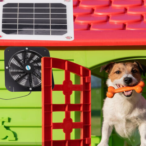 100-W-Solarventilator – Solarpanel und 13,5-Zoll-Ventilator – Belüftung für Hundehütten, Hühnerställe und Wohnmobile