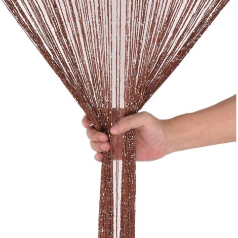 100 x 200cmCorde Rideaux Paillette Frange Panneau Fly Écran Pièce Diviseur Gland Rideau pour Portes, Porte,Windows,Maison Décoration, Événement Décoration
